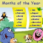 Wall chart on months of the year! 