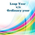 Leap year vs ordinary year 