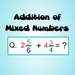 Addition of mixed numbers 