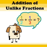  Addition and subtraction of unlike fractions 