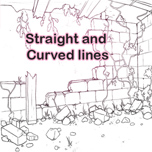Straight and curved lines