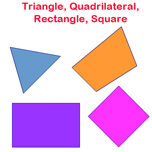 Triangles, Quadrilaterals, Rectangles and Squares
