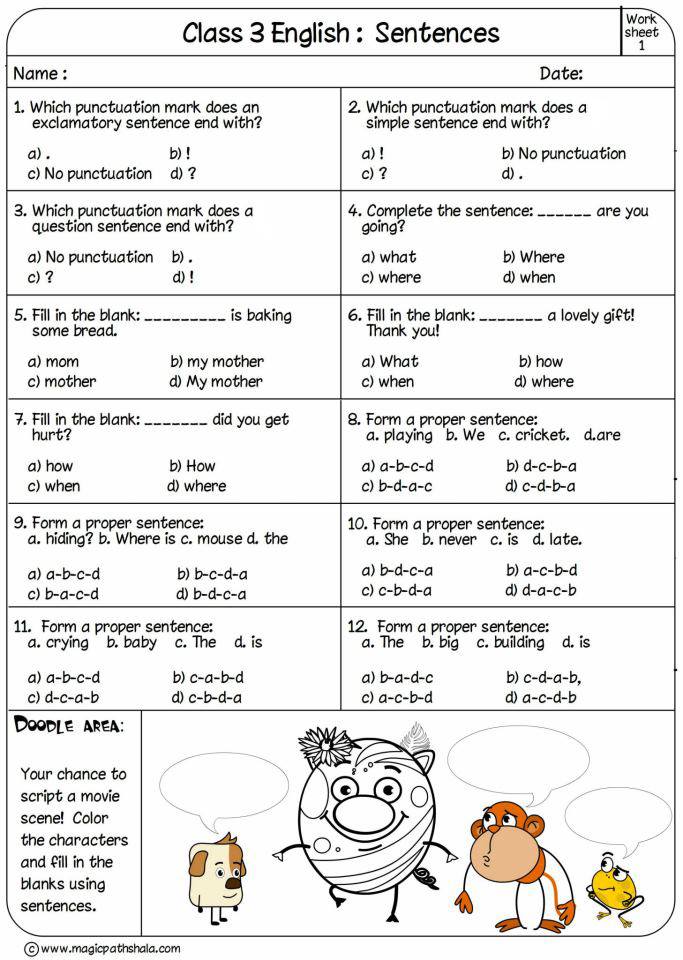 Sentences For Kids Make Sentences Sentences Worksheets